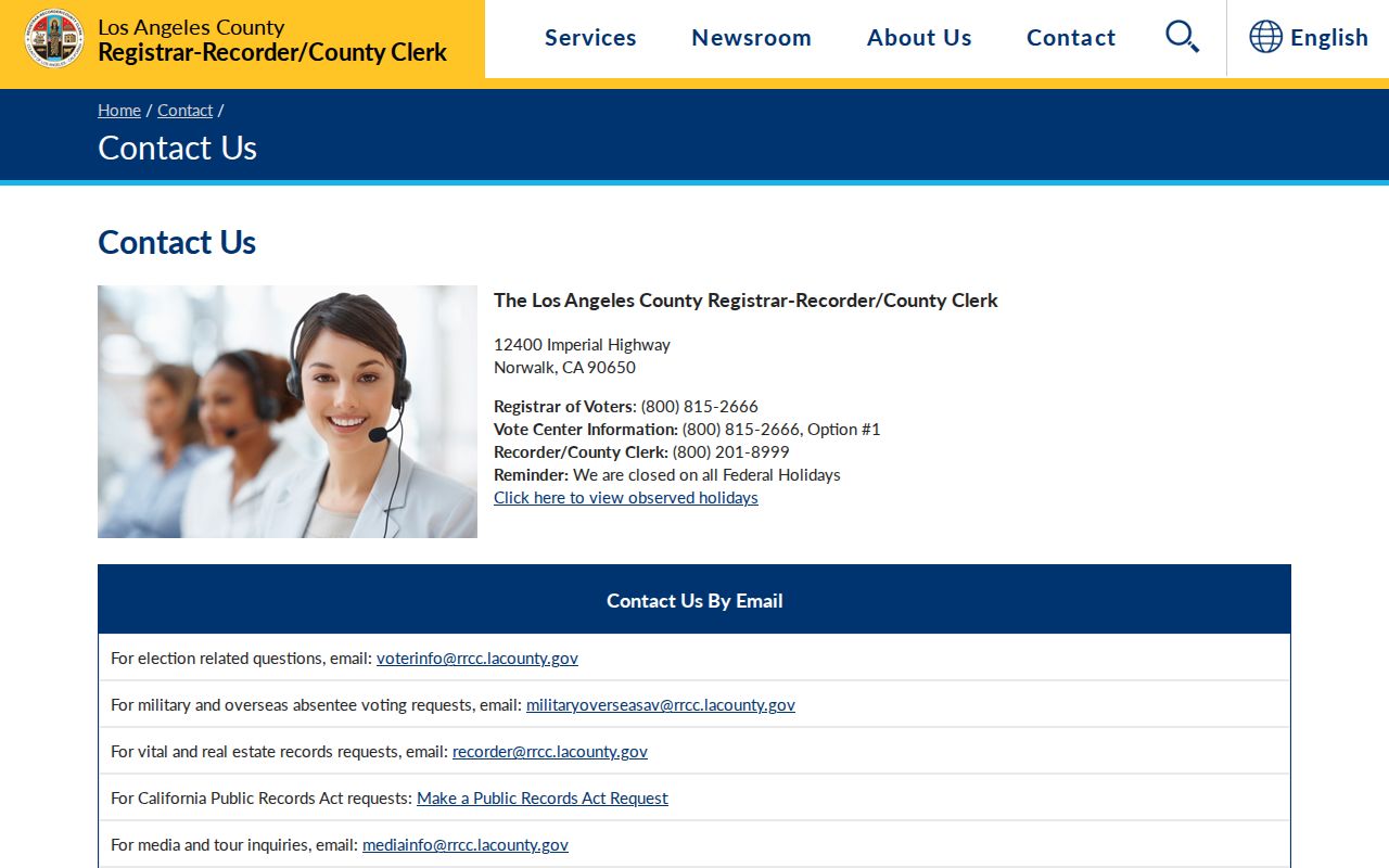 Glendale previous residents county recorder contact information